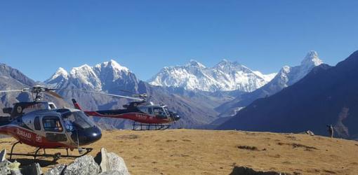 Helicopater at Everest Region