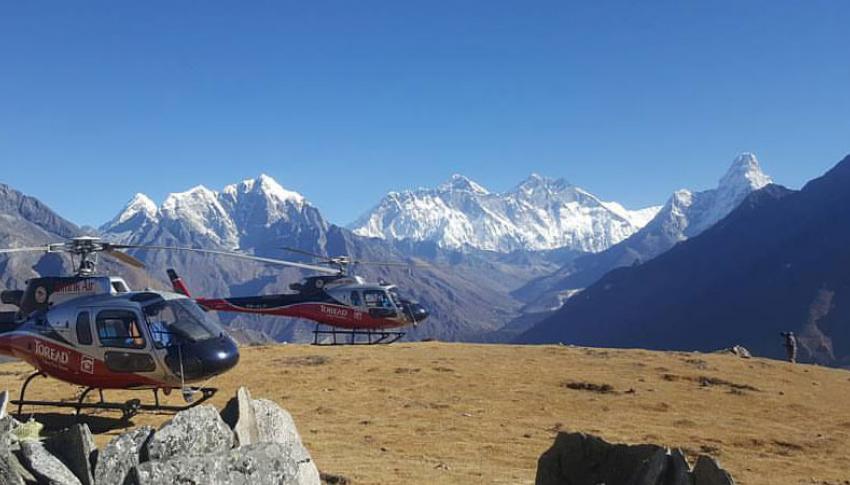 Helicopater at Everest Region